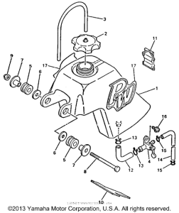 PW50F Топливный бак