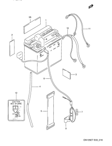 GN125 Аккумулятор