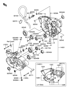 RM-Z250 Картер двигателя