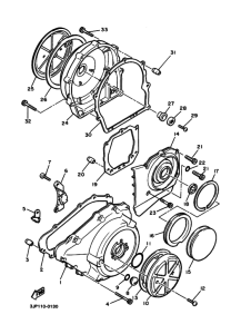 VMX12 Crankcase cover ass`y  (v