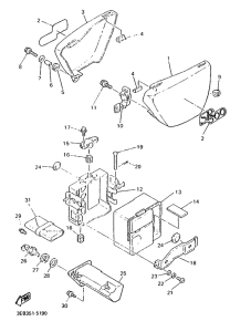 SR500 Боковые обтекатели