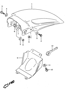 RM80 Заднее крыло