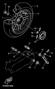 CW50 Переднее колесо