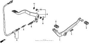 VT1100C2 Педали