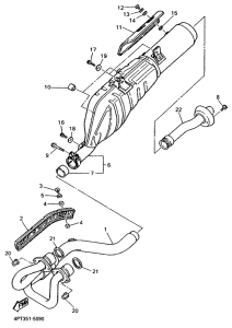 XT600E Выхлопная система