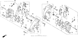 GL1500SE Передний суппорт