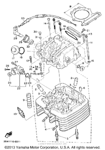 XT600W Головка цилиндров