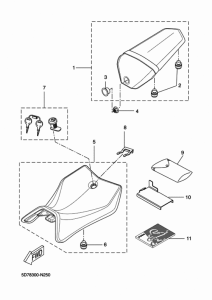 YZF-R125 Сиденье