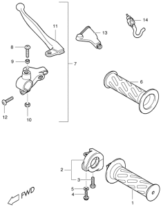 UF50 Зажим рукоятки