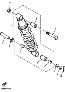 XT600E Задняя подвеска