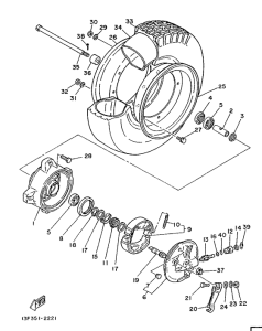 LB50 Переднее колесо