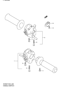 SV650 Рулевой переключатель