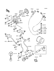 VN1500 Масляный насос и фильтр