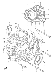 XF650 Картер двигателя