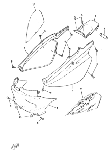 CW50RS Боковые обтекатели