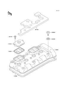ZX600 Крышка головки цилиндров