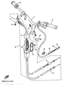 YA50ZA Steering handle. cable