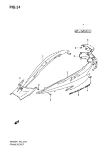 AN400 (ABS) Обтекатель задний