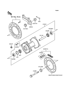  Заднее колесо и цепь