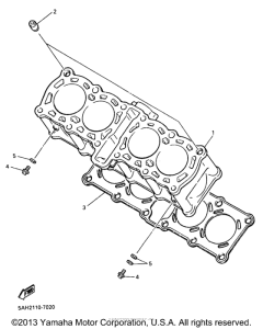 YZF600RJC Цилиндры