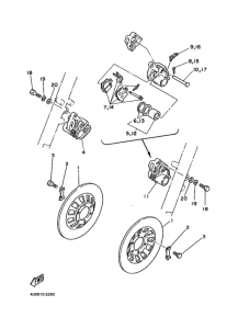 RZ350 ﾌﾛﾝﾄﾌﾞﾚｰｷｷﾔﾘﾊﾟ