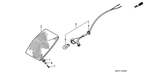 XR600R Taillight unit ass`y