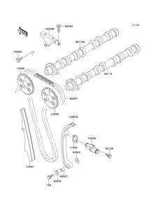 ZX1100 Распред вал