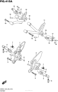 SV650 Подножки