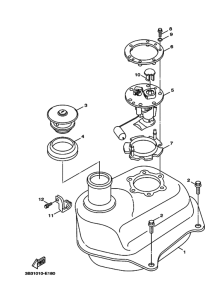 XF50 XF50X Tank fuel