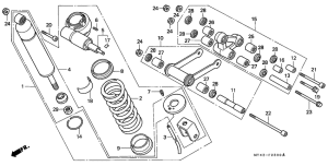 VFR750F Rear cushion