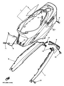 YA50R Боковые обтекатели
