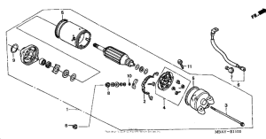 VT750C Стартер