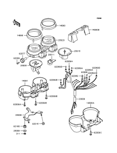 ZR400 Спидометр