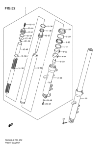 DL650 (ABS) Передняя вилка