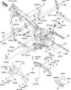 VN1700 Рама ,крепежные детали