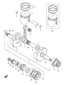 TS125 Вал коленчатый
