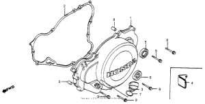 CR480 Крышка картера левая