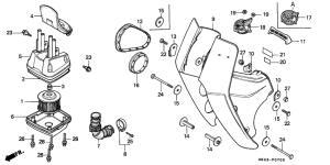 C50 Front cover / air cleaner