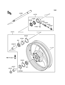 VN250 Переднее колесо