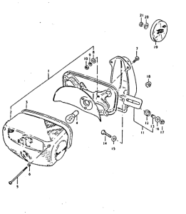 GS250 Задний комбинированный сигнал