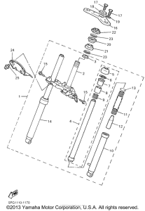 PW50P Передняя вилка