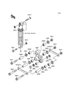 KX65 Задняя подвеска