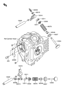 DR-Z110 Клапан