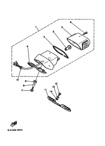 XV125 Taillight unit ass`y