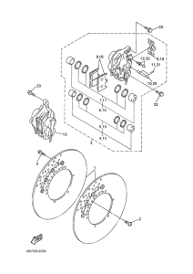 BT1100 Передний суппорт