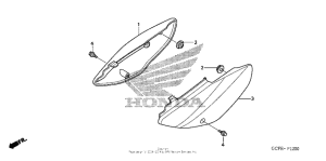 CRF70F Боковые обтекатели