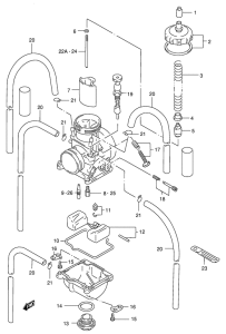 RM250 Carburetor assy