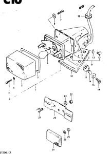 TS125 Задний комбинированный сигнал