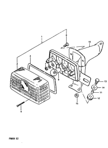 FR80 Задний комбинированный сигнал