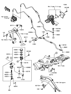 EX650 リヤマスタシリンダ